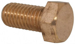 Value Collection - 1/2-13 UNC, 1" Length Under Head Hex Head Cap Screw - Brass, 3/4" Hex - Makers Industrial Supply