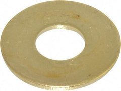 Value Collection - 1/2" Screw, Brass Standard Flat Washer - 0.562" ID x 1-3/8" OD, 0.091" Thick, Plain Finish - Makers Industrial Supply