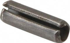 Made in USA - 5/64" Diam x 1/4" Long Slotted Spring Pin - Grade 420 Stainless Steel, Bright Finish - Makers Industrial Supply