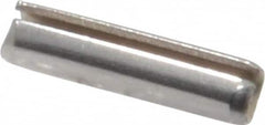 Made in USA - 3/32" Diam x 3/8" Long Slotted Spring Pin - Grade 420 Stainless Steel, Bright Finish - Makers Industrial Supply