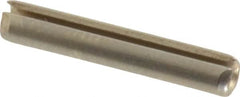 Made in USA - 3/32" Diam x 9/16" Long Slotted Spring Pin - Grade 420 Stainless Steel, Bright Finish - Makers Industrial Supply