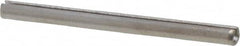 Made in USA - 3/32" Diam x 1-1/4" Long Slotted Spring Pin - Grade 420 Stainless Steel, Bright Finish - Makers Industrial Supply