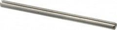 Made in USA - 3/32" Diam x 1-1/2" Long Slotted Spring Pin - Grade 420 Stainless Steel, Bright Finish - Makers Industrial Supply