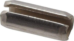 Made in USA - 1/8" Diam x 5/16" Long Slotted Spring Pin - Grade 420 Stainless Steel, Bright Finish - Makers Industrial Supply