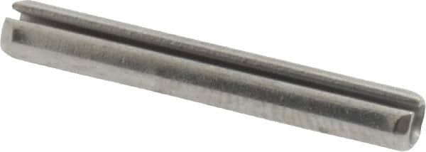 Made in USA - 1/8" Diam x 7/8" Long Slotted Spring Pin - Grade 420 Stainless Steel, Bright Finish - Makers Industrial Supply