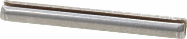 Made in USA - 1/8" Diam x 1-1/8" Long Slotted Spring Pin - Grade 420 Stainless Steel, Bright Finish - Makers Industrial Supply