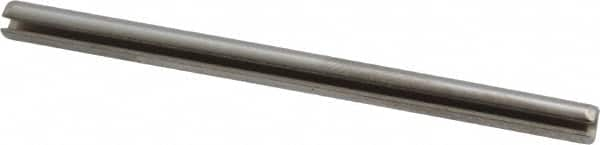 Made in USA - 1/8" Diam x 2" Long Slotted Spring Pin - Grade 420 Stainless Steel, Bright Finish - Makers Industrial Supply