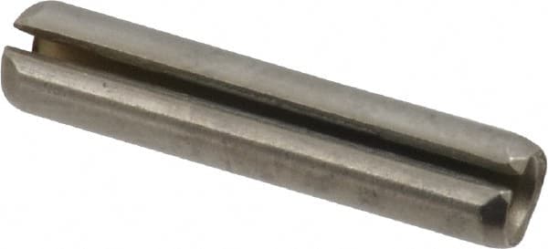 Made in USA - 5/32" Diam x 3/4" Long Slotted Spring Pin - Grade 420 Stainless Steel, Bright Finish - Makers Industrial Supply