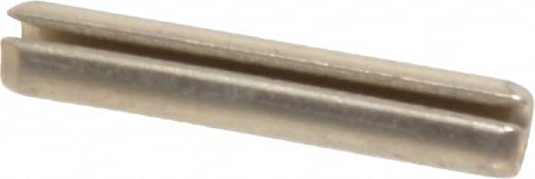 Made in USA - 5/32" Diam x 7/8" Long Slotted Spring Pin - Grade 420 Stainless Steel, Bright Finish - Makers Industrial Supply