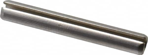 Made in USA - 5/32" Diam x 1-1/8" Long Slotted Spring Pin - Grade 420 Stainless Steel, Bright Finish - Makers Industrial Supply