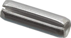 Made in USA - 3/16" Diam x 5/8" Long Slotted Spring Pin - Grade 420 Stainless Steel, Bright Finish - Makers Industrial Supply