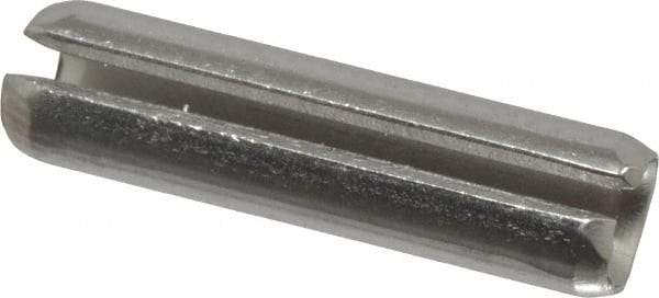 Made in USA - 3/16" Diam x 3/4" Long Slotted Spring Pin - Grade 420 Stainless Steel, Bright Finish - Makers Industrial Supply