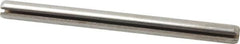 Made in USA - 3/16" Diam x 2-1/2" Long Slotted Spring Pin - Grade 420 Stainless Steel, Bright Finish - Makers Industrial Supply