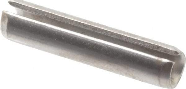 Made in USA - 7/32" Diam x 1" Long Slotted Spring Pin - Grade 420 Stainless Steel, Bright Finish - Makers Industrial Supply