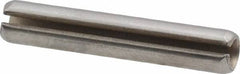 Made in USA - 7/32" Diam x 1-1/4" Long Slotted Spring Pin - Grade 420 Stainless Steel, Bright Finish - Makers Industrial Supply