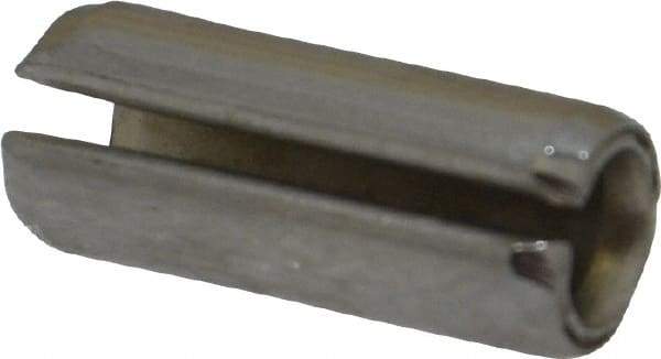 Made in USA - 1/4" Diam x 5/8" Long Slotted Spring Pin - Grade 420 Stainless Steel, Bright Finish - Makers Industrial Supply