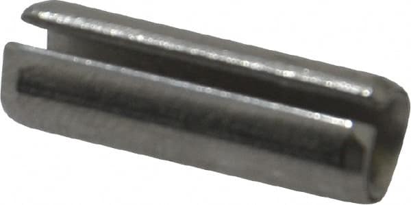 Made in USA - 1/4" Diam x 3/4" Long Slotted Spring Pin - Grade 420 Stainless Steel, Bright Finish - Makers Industrial Supply