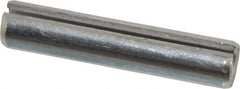 Made in USA - 1/4" Diam x 1-1/4" Long Slotted Spring Pin - Grade 420 Stainless Steel, Bright Finish - Makers Industrial Supply