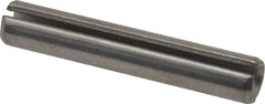 Made in USA - 1/4" Diam x 1-1/2" Long Slotted Spring Pin - Grade 420 Stainless Steel, Bright Finish - Makers Industrial Supply