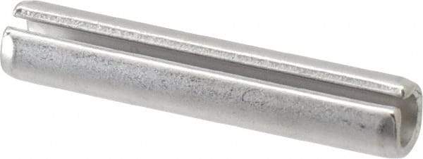 Made in USA - 3/8" Diam x 2" Long Slotted Spring Pin - Grade 420 Stainless Steel, Bright Finish - Makers Industrial Supply