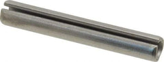 Made in USA - 3/8" Diam x 2-1/2" Long Slotted Spring Pin - Grade 420 Stainless Steel, Bright Finish - Makers Industrial Supply