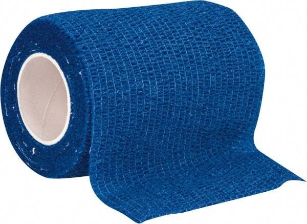 North - 5 Yd Long x 3" Wide, General Purpose Wrap - Blue, Nonwoven Bandage - Makers Industrial Supply