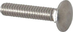 Value Collection - 1/4-20 UNC 1-1/4" Length Under Head, Standard Square Neck, Carriage Bolt - 18-8 Stainless Steel, Uncoated - Makers Industrial Supply