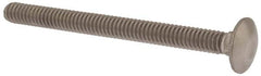 Value Collection - 1/4-20 UNC 3" Length Under Head, Standard Square Neck, Carriage Bolt - 18-8 Stainless Steel, Uncoated - Makers Industrial Supply