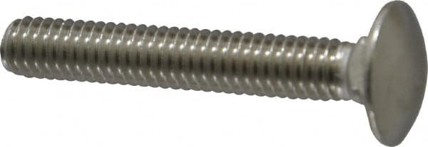 Value Collection - 5/16-18 UNC 2" Length Under Head, Standard Square Neck, Carriage Bolt - 18-8 Stainless Steel, Uncoated - Makers Industrial Supply