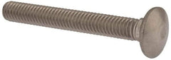 Value Collection - 5/16-18 UNC 2-1/2" Length Under Head, Standard Square Neck, Carriage Bolt - 18-8 Stainless Steel, Uncoated - Makers Industrial Supply