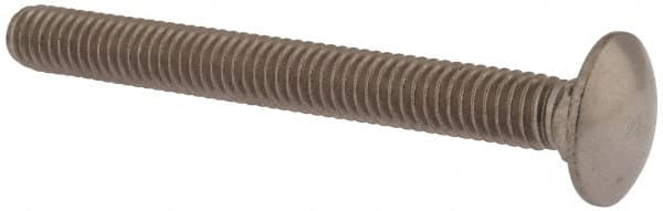 Value Collection - 5/16-18 UNC 3" Length Under Head, Standard Square Neck, Carriage Bolt - 18-8 Stainless Steel, Uncoated - Makers Industrial Supply