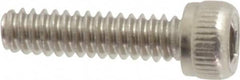 Value Collection - #4-40 UNC Hex Socket Drive, Socket Cap Screw - Grade 18-8 Stainless Steel, Uncoated, Fully Threaded, 7/16" Length Under Head - Makers Industrial Supply