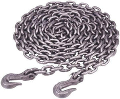 Peerless Chain - 16 Ft. Long, 5400 Lbs. Load Capacity, Carbon Steel Tie Down Chain - 4 Grade, 1.33 Inch Inside Long x 0.569 Inch Inside Wide - Makers Industrial Supply