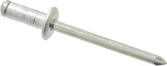 RivetKing - Size 62-64 Dome Head Aluminum Multi Grip Blind Rivet - Steel Mandrel, 0.062" to 1/4" Grip, 3/8" Head Diam, 0.192" to 0.196" Hole Diam, 0.519" Length Under Head, 3/16" Body Diam - Makers Industrial Supply