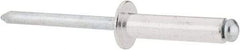 RivetKing - Size 610 Dome Head Aluminum Open End Blind Rivet - Steel Mandrel, 0.501" to 5/8" Grip, 3/8" Head Diam, 0.192" to 0.196" Hole Diam, 0.825" Length Under Head, 3/16" Body Diam - Makers Industrial Supply