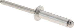 RivetKing - Size 610 Dome Head Aluminum Open End Blind Rivet - Aluminum Mandrel, 0.501" to 5/8" Grip, 3/8" Head Diam, 0.192" to 0.198" Hole Diam, 0.825" Length Under Head, 3/16" Body Diam - Makers Industrial Supply