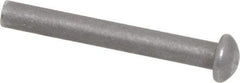 RivetKing - 3/16" Body Diam, Round Steel Solid Rivet - 1-1/2" Length Under Head - Makers Industrial Supply