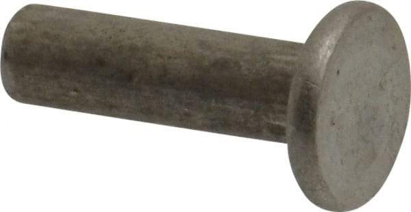 RivetKing - 3/16" Body Diam, Countersunk Uncoated Steel Solid Rivet - 5/8" Length Under Head, 90° Countersunk Head Angle - Makers Industrial Supply