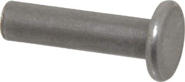 RivetKing - 3/16" Body Diam, Countersunk Uncoated Steel Solid Rivet - 3/4" Length Under Head, 90° Countersunk Head Angle - Makers Industrial Supply