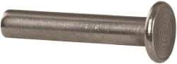 RivetKing - 3/16" Body Diam, Round Uncoated Stainless Steel Solid Rivet - 1" Length Under Head, Grade 18-8 - Makers Industrial Supply