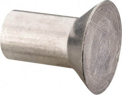 RivetKing - 3/16" Body Diam, Countersunk Aluminum Solid Rivet - 3/8" Length Under Head, Grade 1100F, 78° Countersunk Head Angle - Makers Industrial Supply