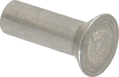 RivetKing - 1/4" Body Diam, Countersunk Aluminum Solid Rivet - 3/4" Length Under Head, Grade 1100F, 78° Countersunk Head Angle - Makers Industrial Supply