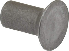 RivetKing - 1/4" Body Diam, Countersunk Steel Solid Rivet - 1/2" Length Under Head, 90° Countersunk Head Angle - Makers Industrial Supply