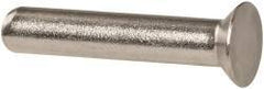 RivetKing - 3/16" Body Diam, Countersunk Stainless Steel Solid Rivet - 1" Length Under Head, Grade 18-8, 90° Countersunk Head Angle - Makers Industrial Supply