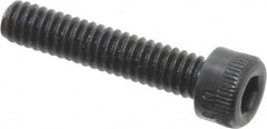 Made in USA - #5-40 UNC Hex Socket Drive, Socket Cap Screw - Alloy Steel, Black Oxide Finish, Fully Threaded, 5/8" Length Under Head - Makers Industrial Supply