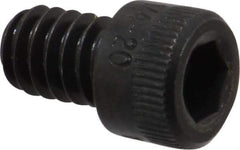 Made in USA - 1/4-20 UNC Hex Socket Drive, Socket Cap Screw - Alloy Steel, Black Oxide Finish, Fully Threaded, 3/8" Length Under Head - Makers Industrial Supply