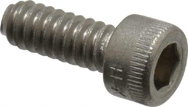 Holo-Krome - #10-24 UNC Hex Socket Drive, Socket Cap Screw - Grade 18-8 Stainless Steel, Passivated Finish, Fully Threaded, 1/2" Length Under Head - Makers Industrial Supply