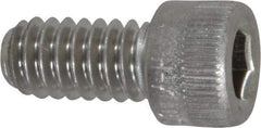 Holo-Krome - 1/4-20 UNC Hex Socket Drive, Socket Cap Screw - Grade 18-8 Stainless Steel, Passivated Finish, Fully Threaded, 1/2" Length Under Head - Makers Industrial Supply