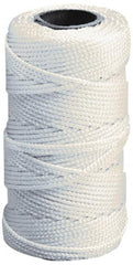 Value Collection - Nylon Braided Twine - 110 Lbs. Breaking Strength, Yellow - Makers Industrial Supply