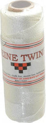 Value Collection - 0.046 Inch Diameter, Seine Twine Spool - 105 Lbs. Breaking Strength, White, 1,800 Ft. per Lb. - Makers Industrial Supply